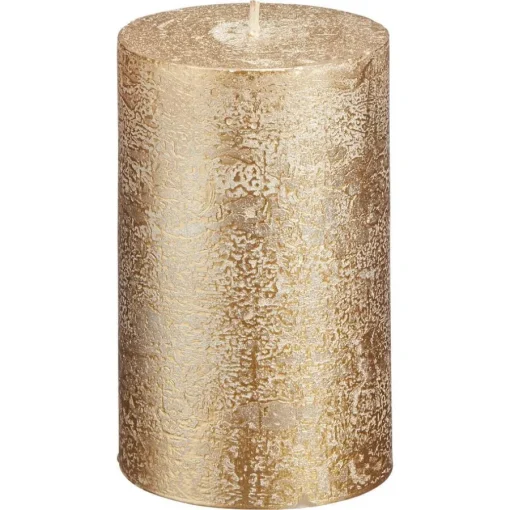 Kaars Rustiek Goud 7x11 cm^ Discount