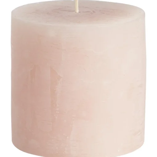 Kaars Rustiek Koraal 10x10 cm^ Clearance