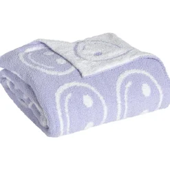 Plaid Smiley Lila 130x160 cm^ Fashion